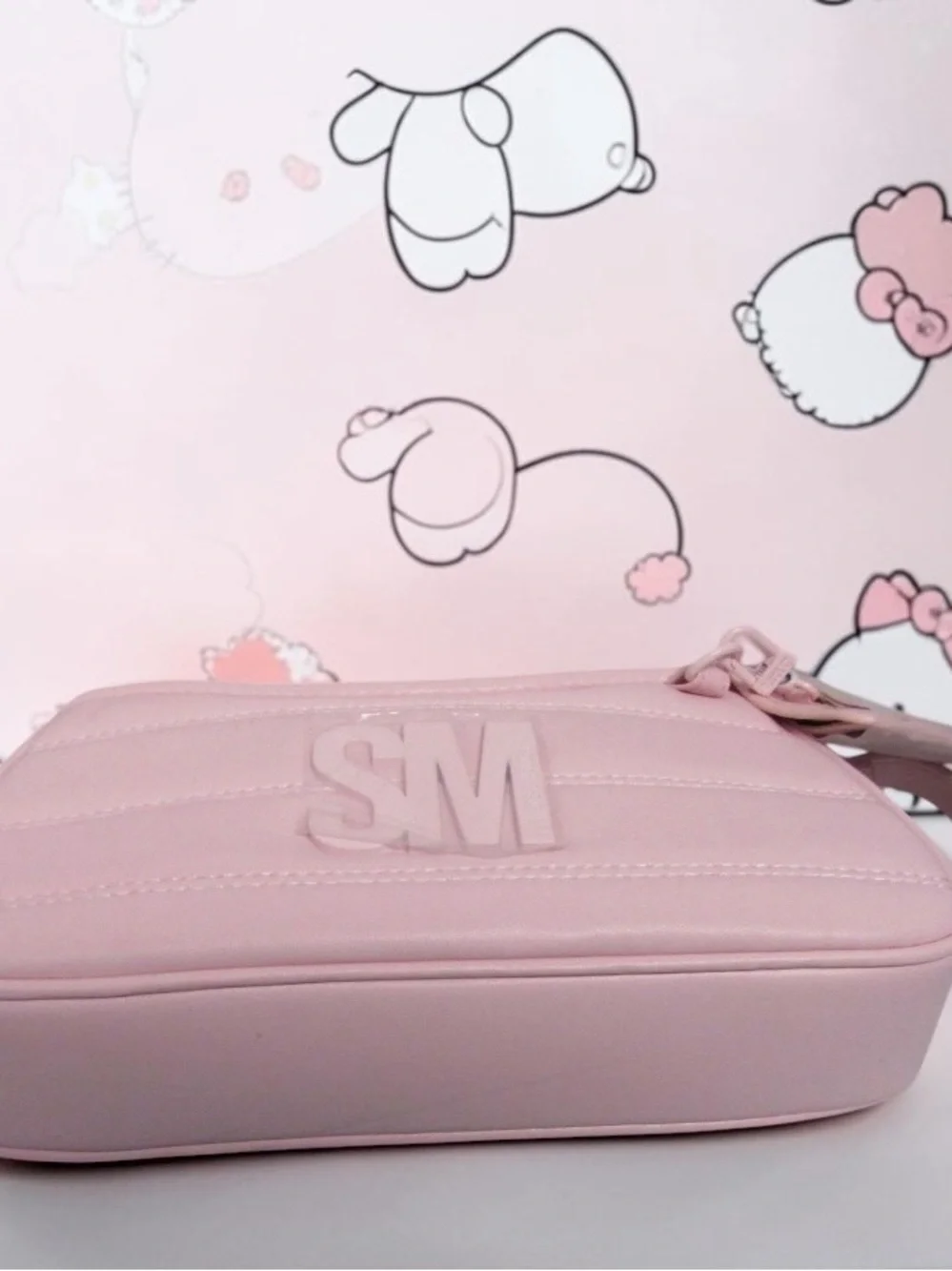NWT Steve Madden Bzoia 2.0 Chalk Pink Crossbody Belt Bag 3-Piece Set